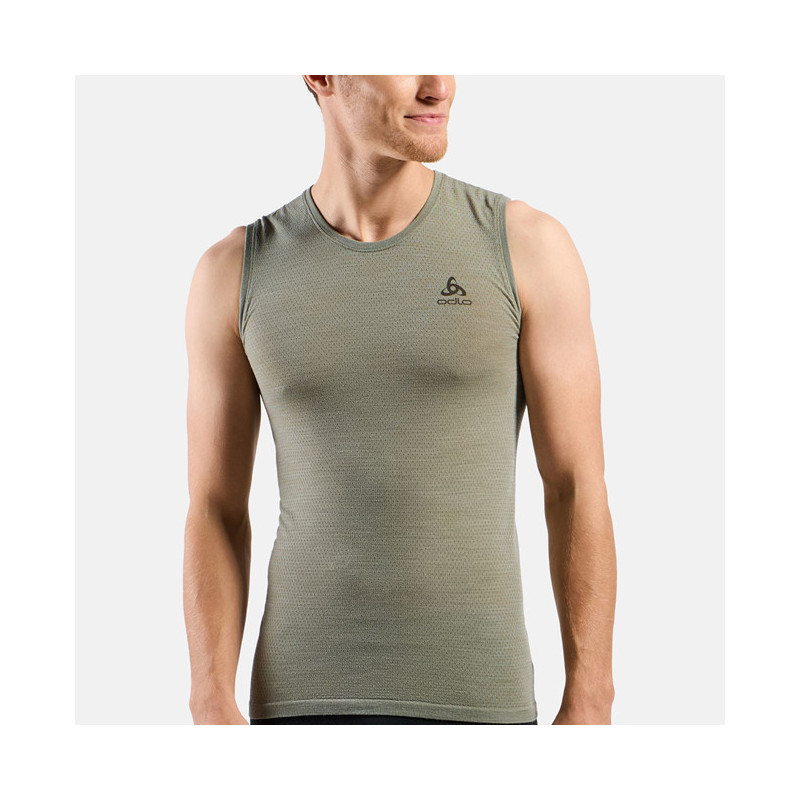Maglietta Odlo BL TOP CREW SINGLT MERINO PERF LIGHT Vet