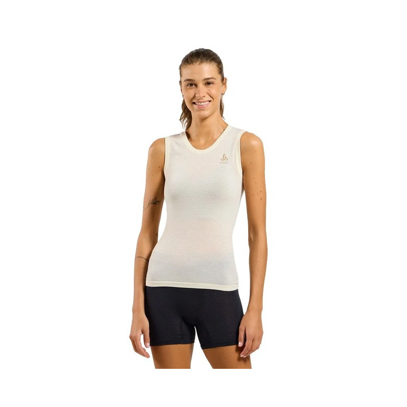 Majica s kratkimi rokavi Odlo TOP SINGLET MERIN PW 140 SEAMLESS Zer