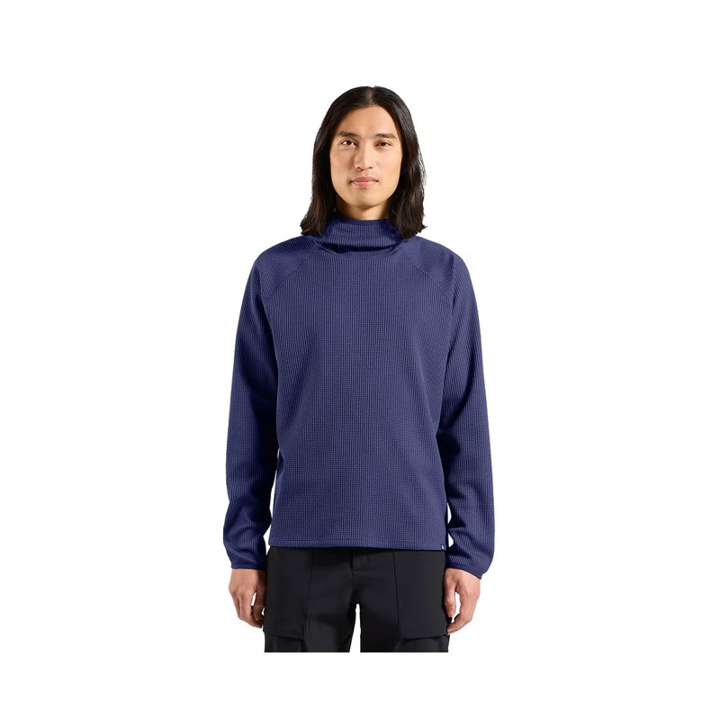 Sudadera Odlo MID LAYER HOODY CUBIC Skipper Blue