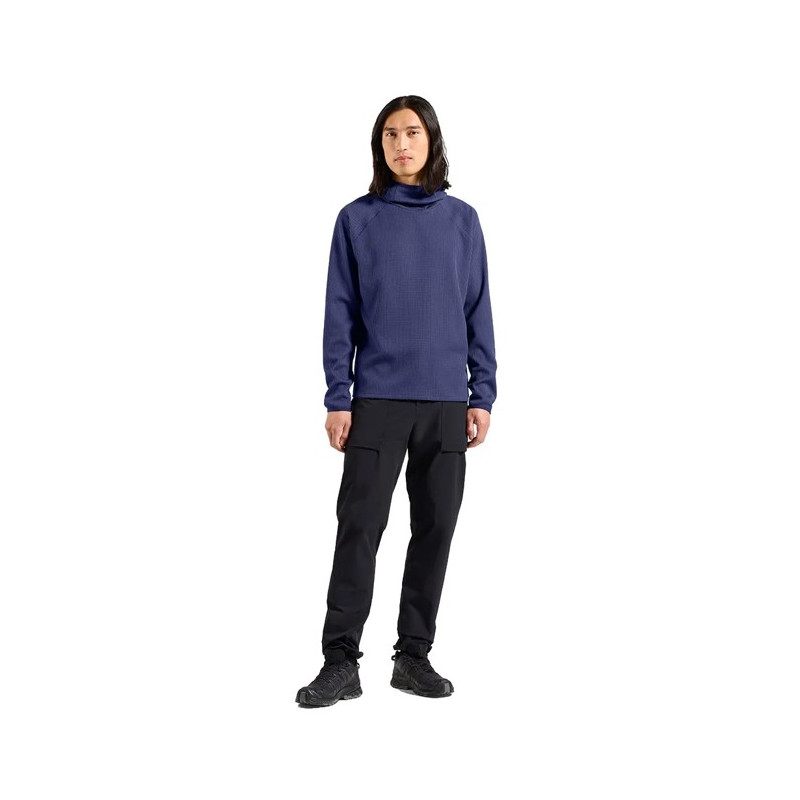 Bluza Odlo MID LAYER HOODY CUBIC Skipper Blue