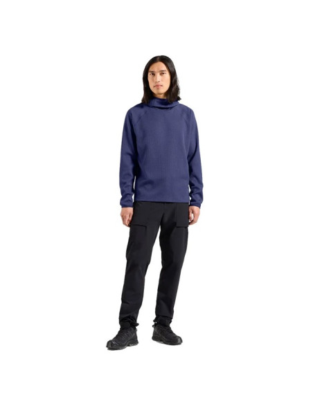 College Odlo MID LAYER HOODY CUBIC Skipper Blue