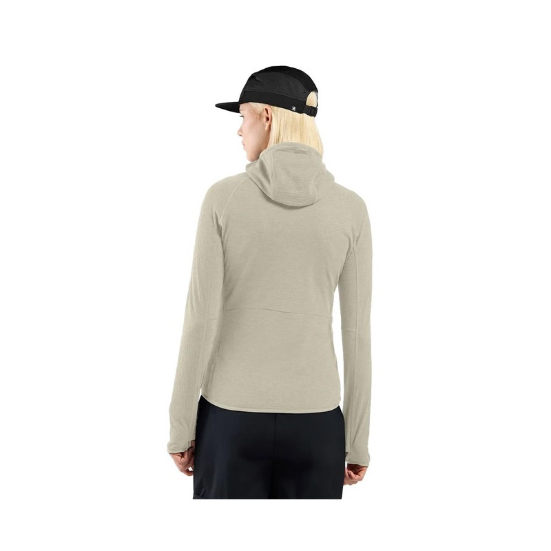 Sudadera Odlo MID LAYER HOODY FZ ASCENT Agate Gray