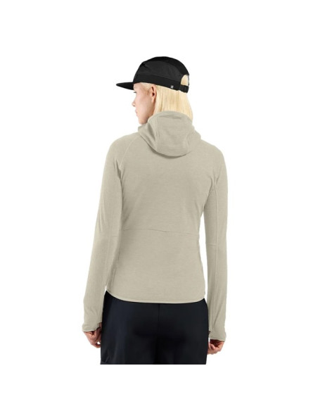 Megztinis Odlo MID LAYER HOODY FZ ASCENT Agate Gray