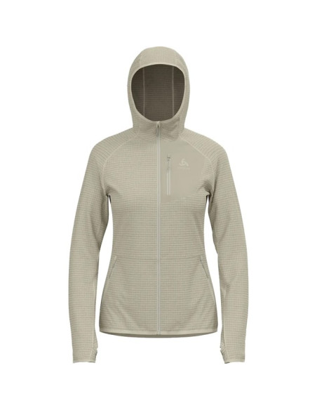 Megztinis Odlo MID LAYER HOODY FZ ASCENT Agate Gray