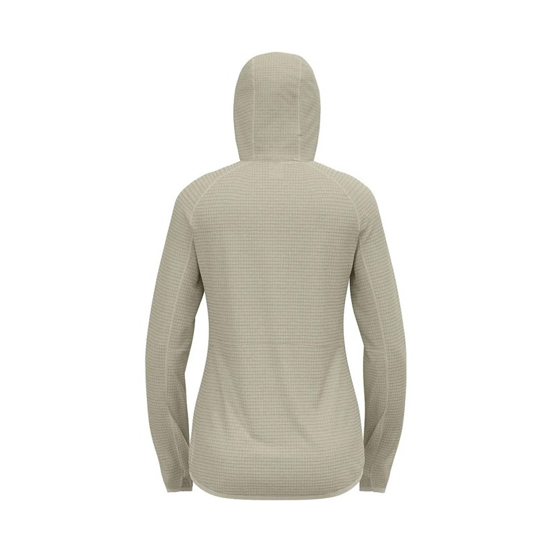 College Odlo MID LAYER HOODY FZ ASCENT Agate Gray