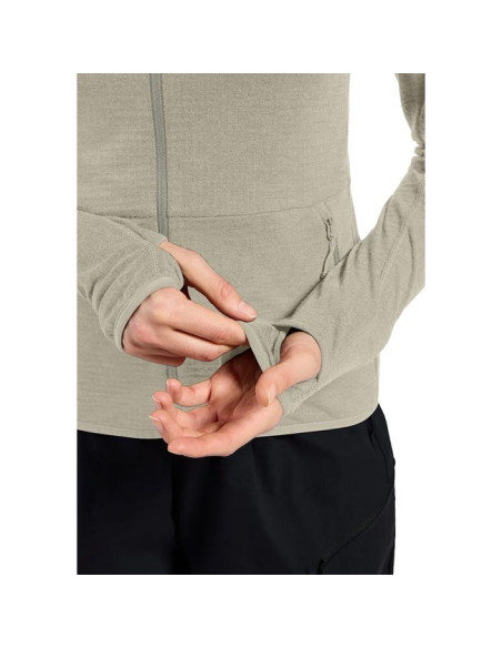 Sudadera Odlo MID LAYER HOODY FZ ASCENT Agate Gray