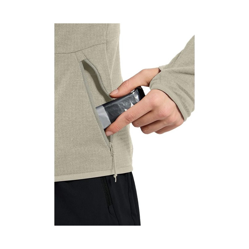 Sweatshirt Odlo MID LAYER HOODY FZ ASCENT Agate Gray