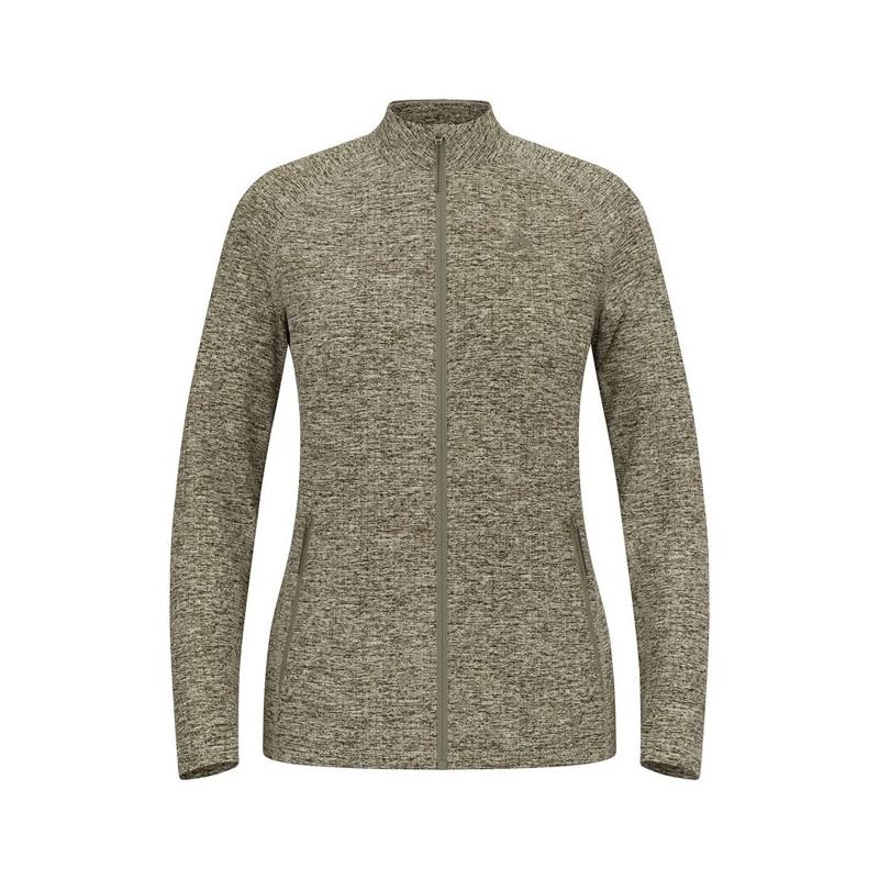 Polar Fleece Odlo MID LAYER FZ TENCIA Vetiver Melange