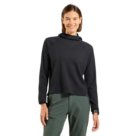 College Odlo MID LAYER HOODY CUBIC Black