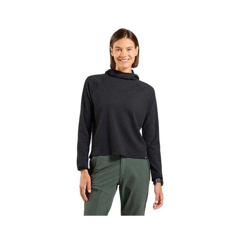 Felpa Odlo MID LAYER HOODY CUBIC Black