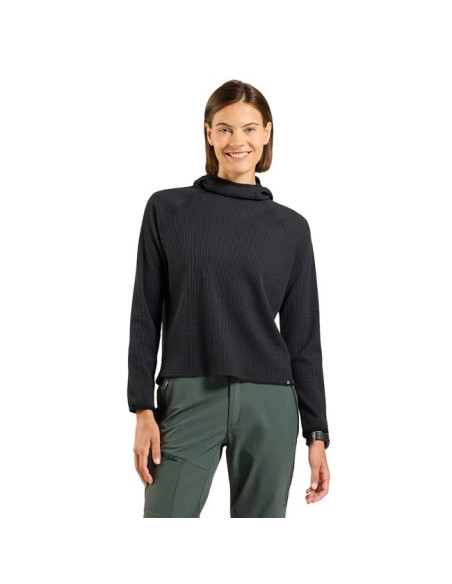 Felpa Odlo MID LAYER HOODY CUBIC Black