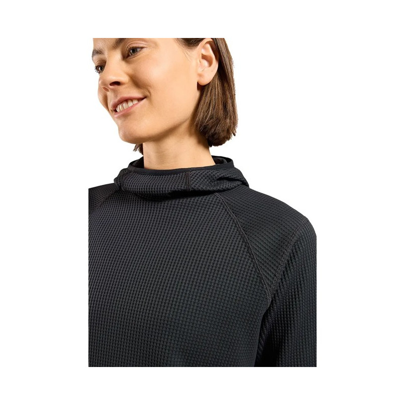 Sudadera Odlo MID LAYER HOODY CUBIC Black