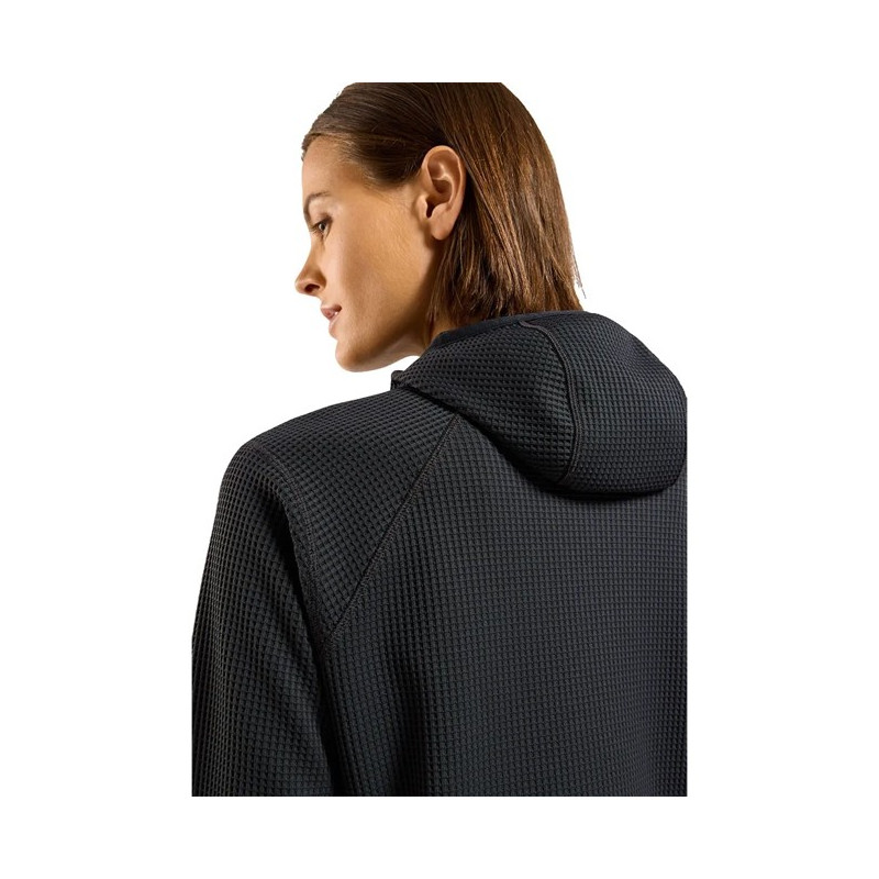 Pulóver Odlo MID LAYER HOODY CUBIC Black