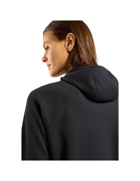 Sweatshirt Odlo MID LAYER HOODY CUBIC Black