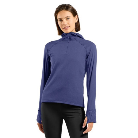 Jopica s kapuco Odlo MID LAYER HOODY X-ALP Skipper Blue