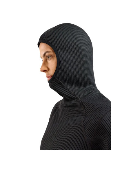 Jopica s kapuco Odlo MID LAYER HOODY CUBIC Black