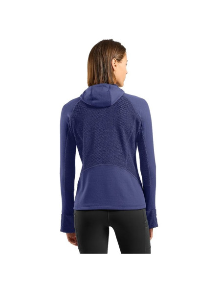 Camisola com capuz Odlo MID LAYER HOODY X-ALP Skipper Blue