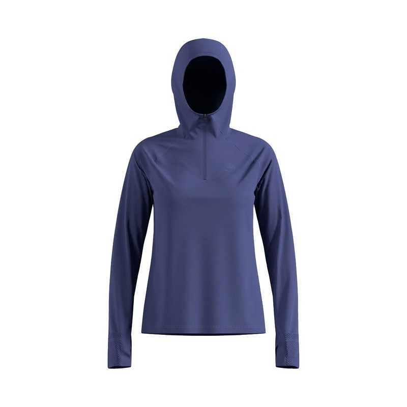 Megztinis Odlo MID LAYER HOODY X-ALP Skipper Blue