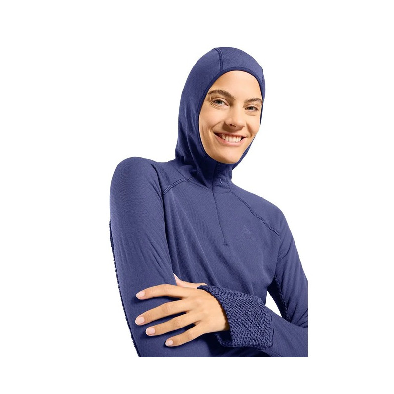 Sudadera Odlo MID LAYER HOODY X-ALP Skipper Blue