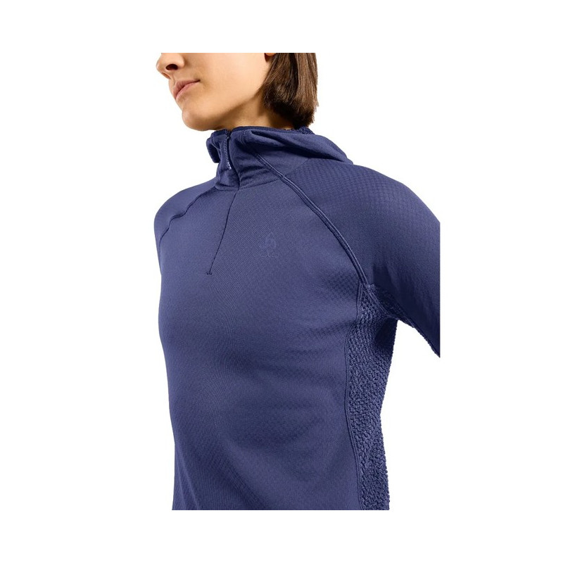 College Odlo MID LAYER HOODY X-ALP Skipper Blue