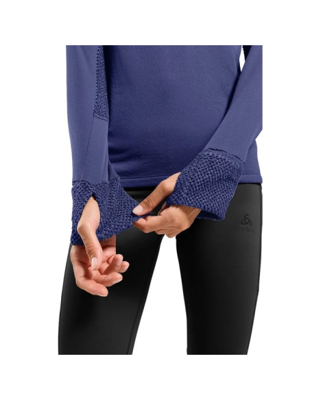 Pulóver Odlo MID LAYER HOODY X-ALP Skipper Blue