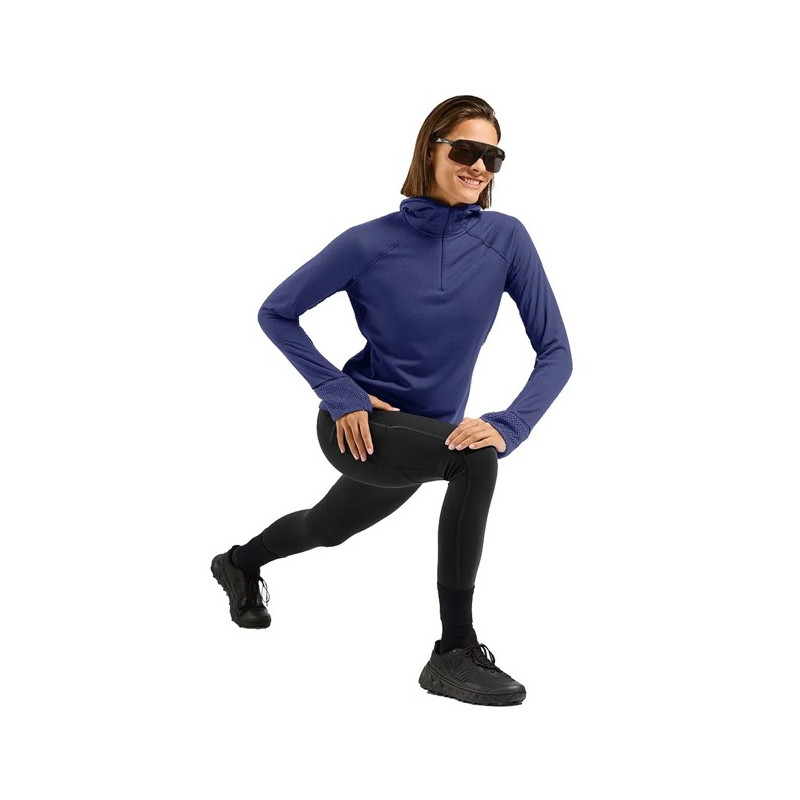 Pulóver Odlo MID LAYER HOODY X-ALP Skipper Blue