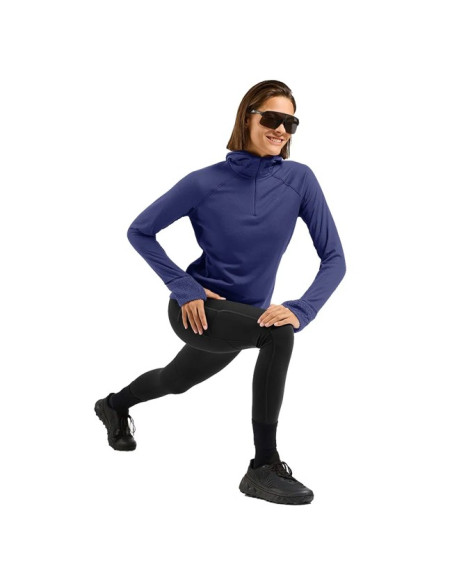 Jopica s kapuco Odlo MID LAYER HOODY X-ALP Skipper Blue