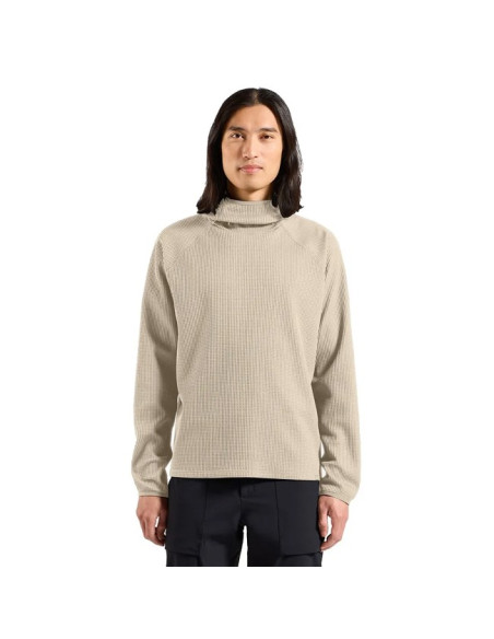 Pulóver Odlo MID LAYER HOODY CUBIC Agate Gray