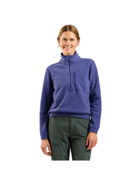 Fleece Odlo MID LAYER 1/2 ZIP CLASSIC Skipper Blue