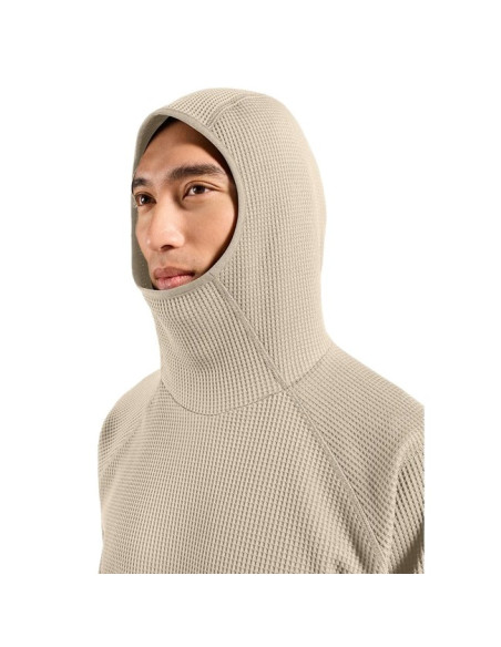 College Odlo MID LAYER HOODY CUBIC Agate Gray