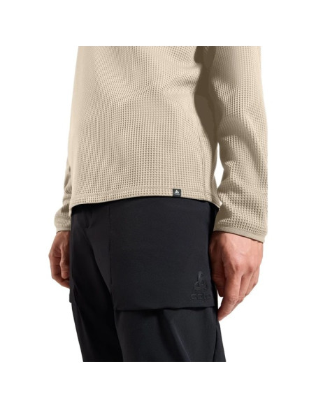 Mikina Odlo MID LAYER HOODY CUBIC Agate Gray