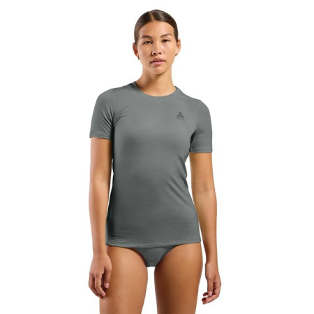 Póló Odlo BL TOP CREW SS MERINO 160 Steel Gre