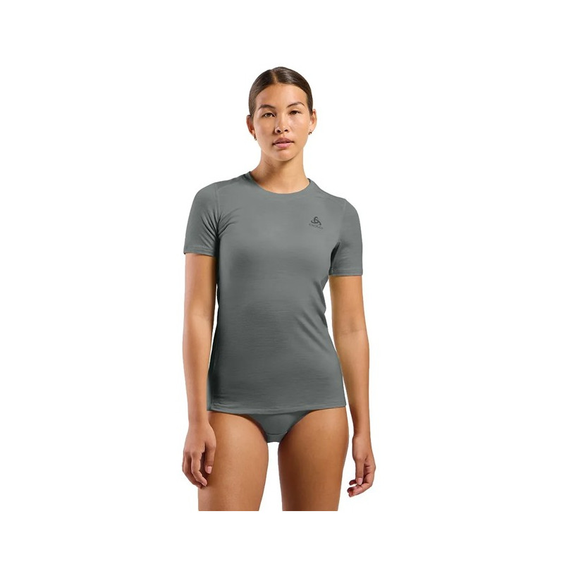 Majica s kratkimi rokavi Odlo BL TOP CREW SS MERINO 160 Steel Gre