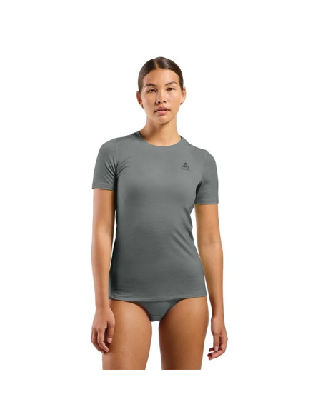 Majica s kratkimi rokavi Odlo BL TOP CREW SS MERINO 160 Steel Gre