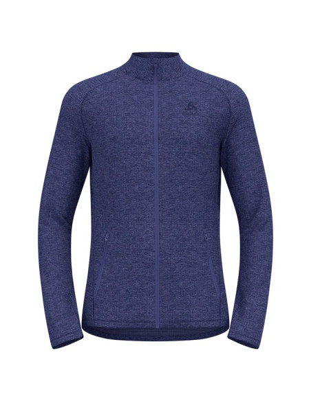 Polar Fleece Odlo MID LAYER FZ TENCIA Skipper Blue Melange