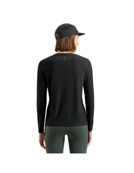 Maglietta Odlo T-SHIRT CREW LS ZW CHILL-TEC Black