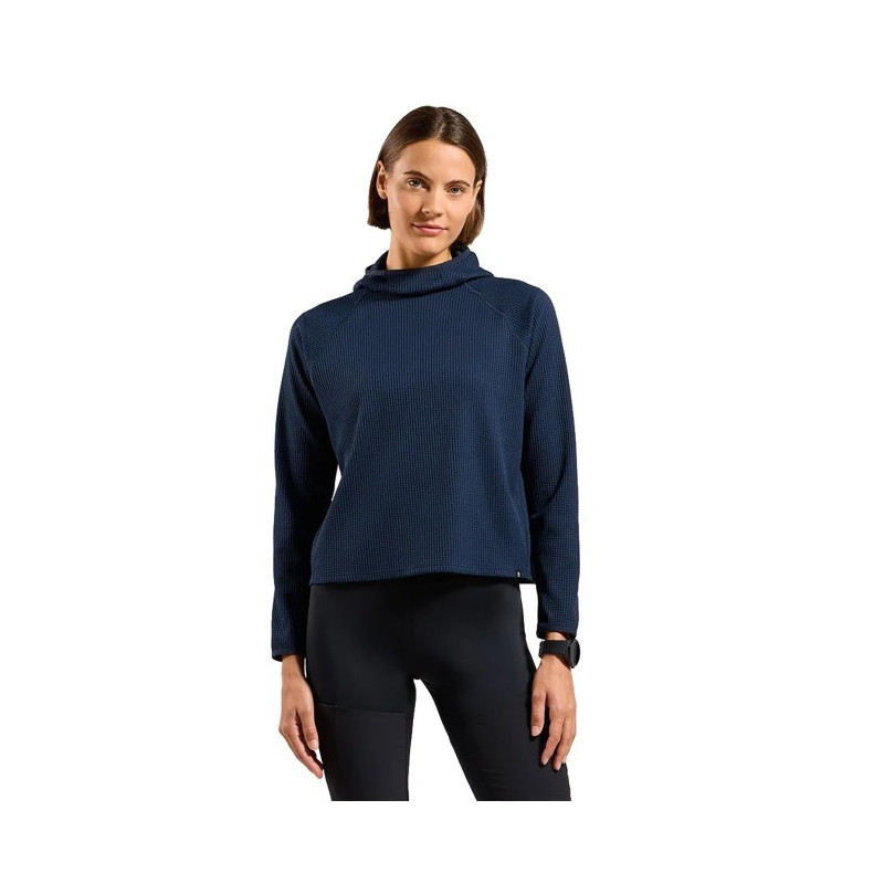 Bluza Odlo MID LAYER HOODY CUBIC Dark Sapphire