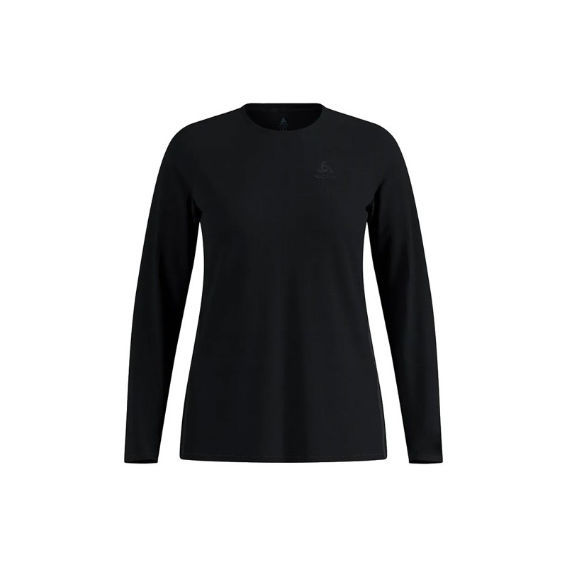Majica s kratkimi rokavi Odlo T-SHIRT CREW LS ZW CHILL-TEC Black