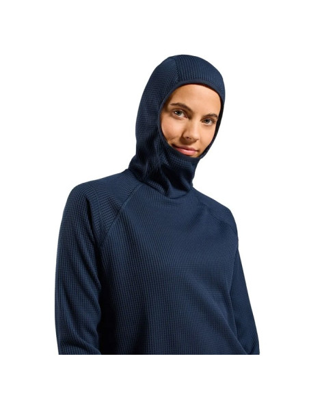 Camisola com capuz Odlo MID LAYER HOODY CUBIC Dark Sapphire