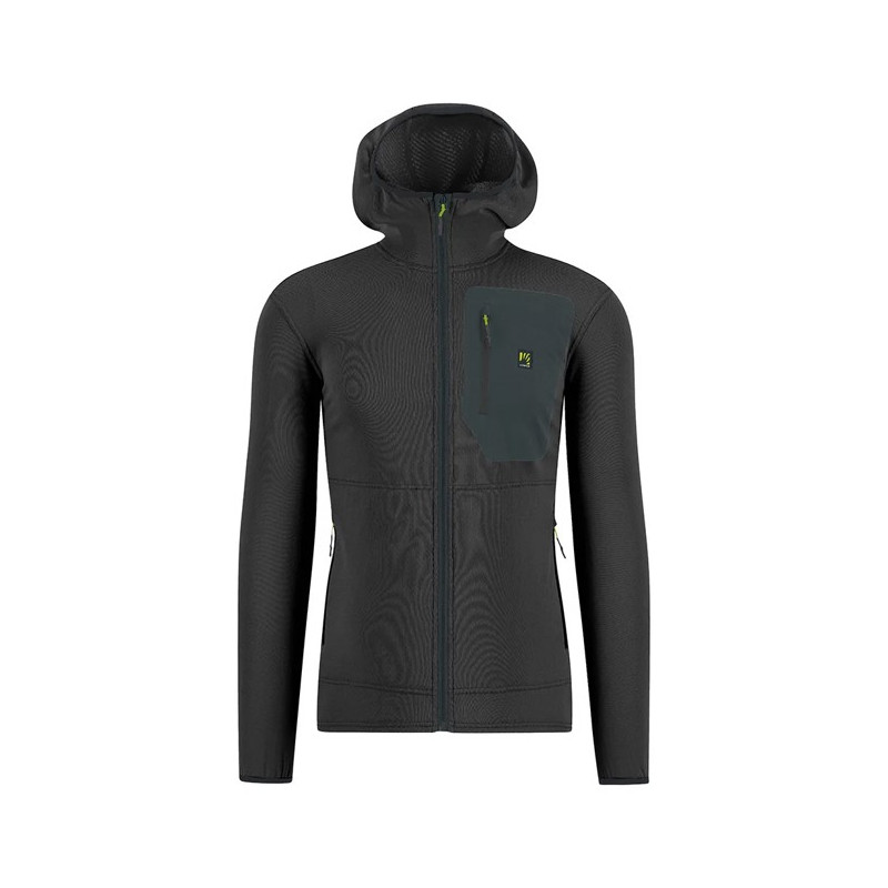 Fleece Karpos ANTERMOIA HOODIE Black/Woodl.Gray