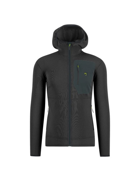 Fleece Karpos ANTERMOIA HOODIE Black/Woodl.Gray