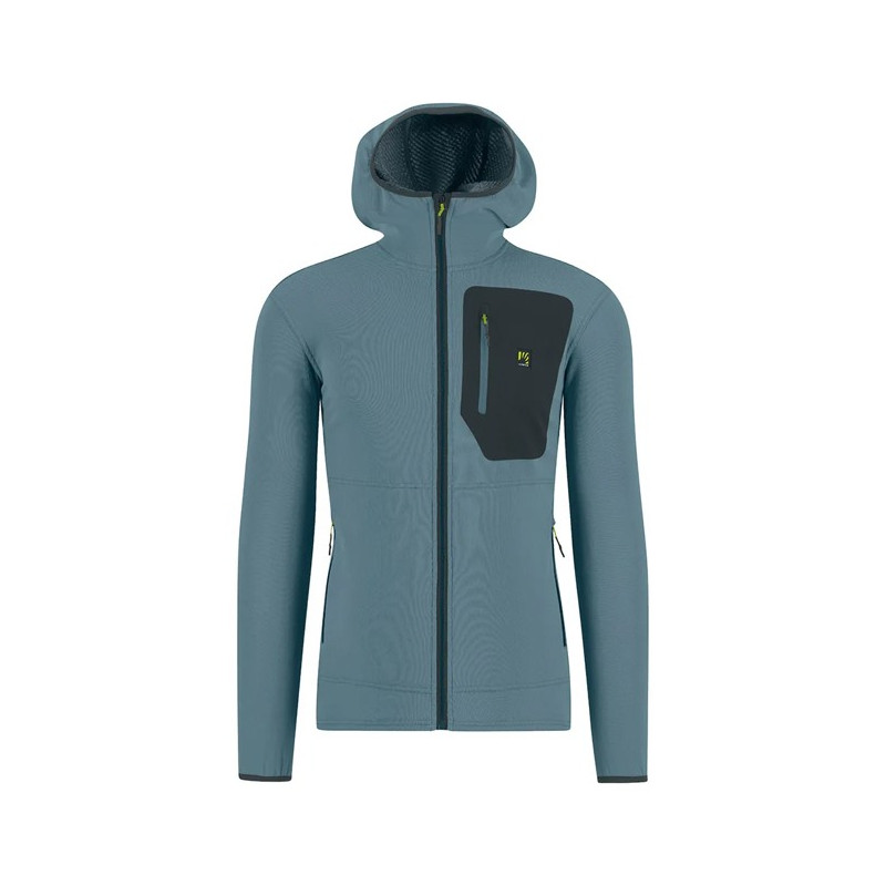 Polarfleece Karpos ANTERMOIA HOODIE FLEECE Smoke Blue/Woodl