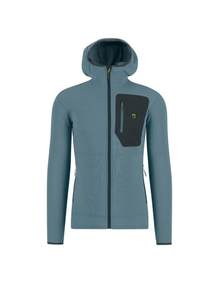 Polarfleece Karpos ANTERMOIA HOODIE FLEECE Smoke Blue/Woodl