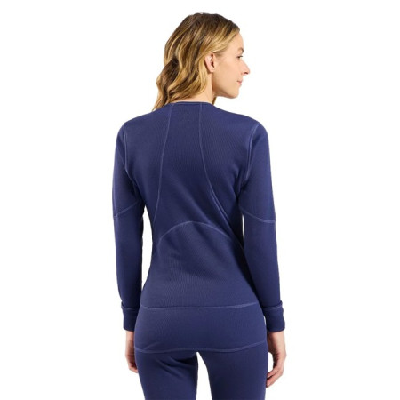 Majica s kratkimi rokavi Odlo TOP CREW LS ACTIVE X-WARM Skipper Blu 2