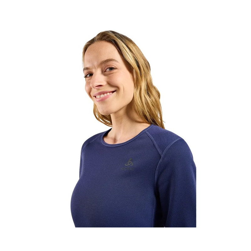 Póló Odlo TOP CREW LS ACTIVE X-WARM Skipper Blu