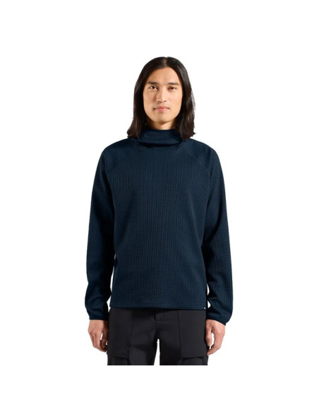 Pulóver Odlo MID LAYER HOODY CUBIC Dark Sapphire