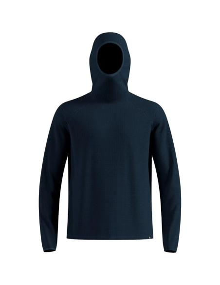 Pulóver Odlo MID LAYER HOODY CUBIC Dark Sapphire