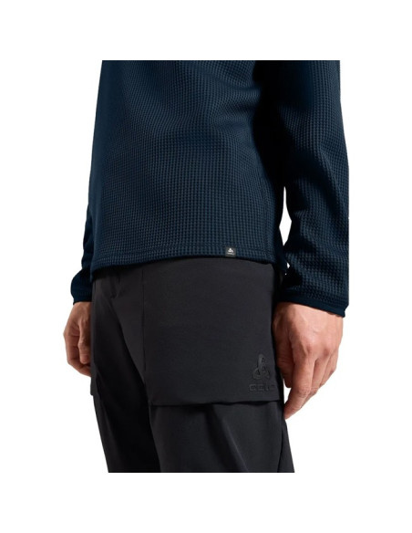 Bluza Odlo MID LAYER HOODY CUBIC Dark Sapphire