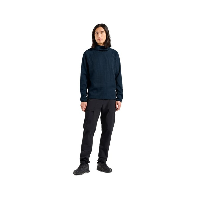 Megztinis Odlo MID LAYER HOODY CUBIC Dark Sapphire