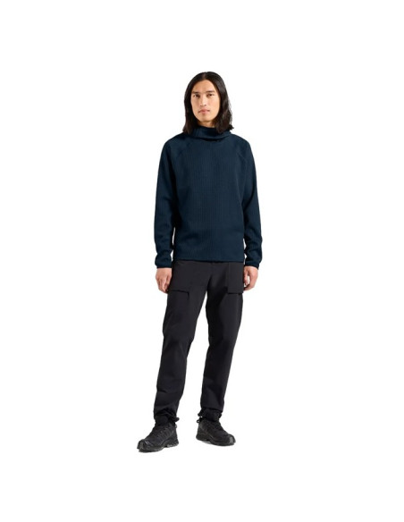 Bluza Odlo MID LAYER HOODY CUBIC Dark Sapphire